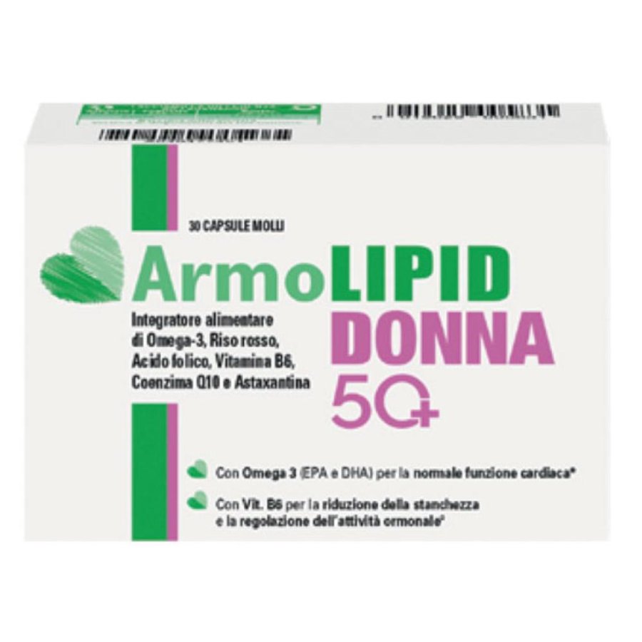 Armolipid Donna 50+ Integratore Menopausa e Colesterolo 30 Capsule